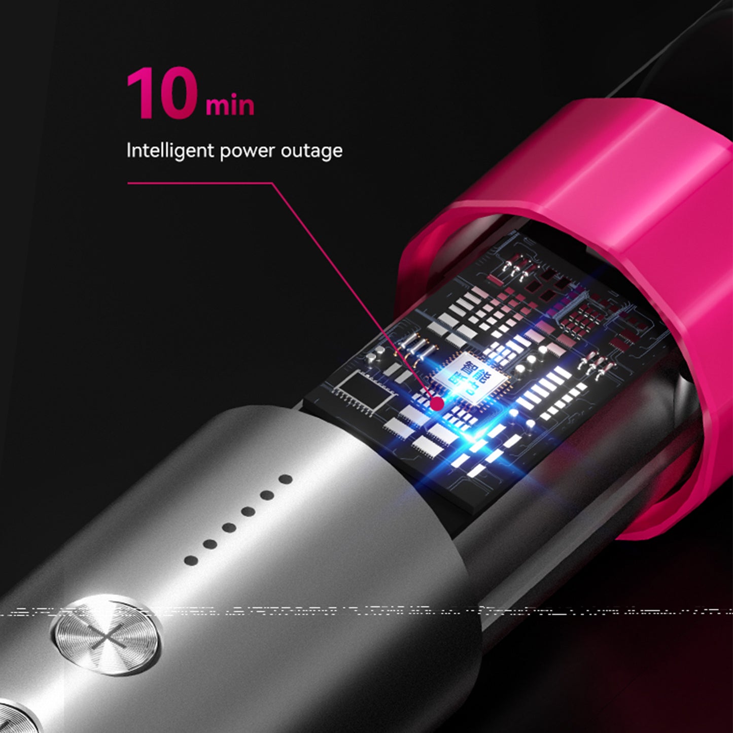 2-in-1 straightening brush
