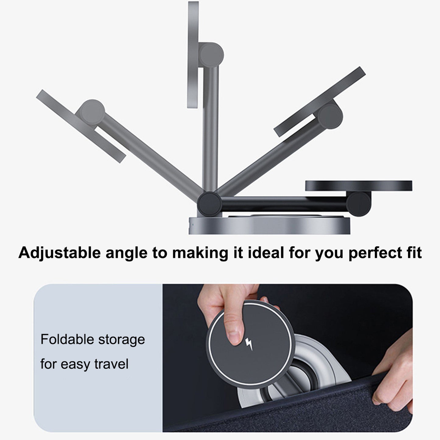 2-in-1 Charging Station, 2X Faster 15W Wireless Charging Station for iPhone 16/15/14/13/12, for Apple Watch, AirPods, Magnetic Wireless Charger