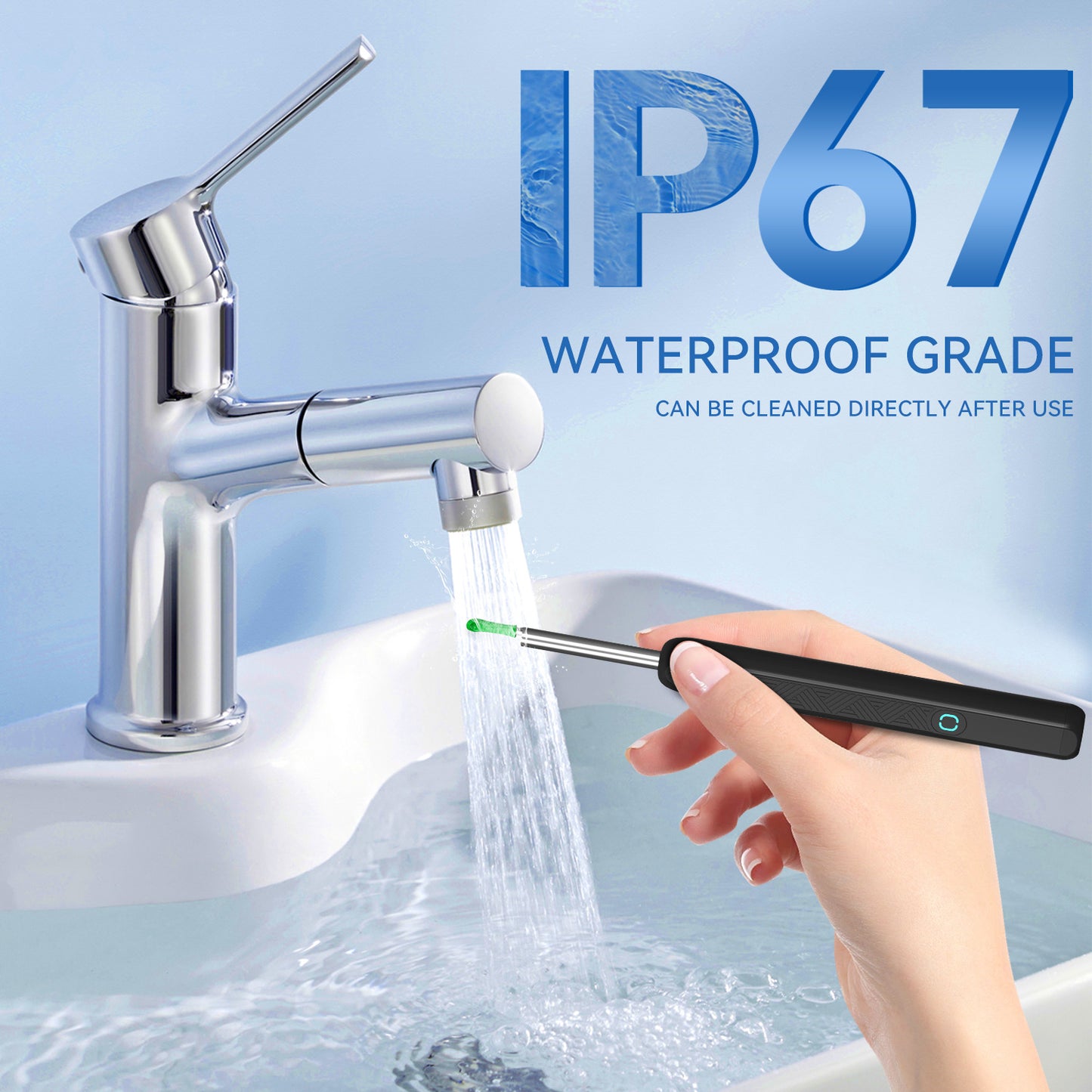 Visual Ear Pick with HD Camera & LED Light Safe ear-cleaning tool featuring built-in camera, real-time viewing via app/screen, soft silicone tip, and adjustable LED. Perfect for precise, gentle cleaning. Family-friendly design.
