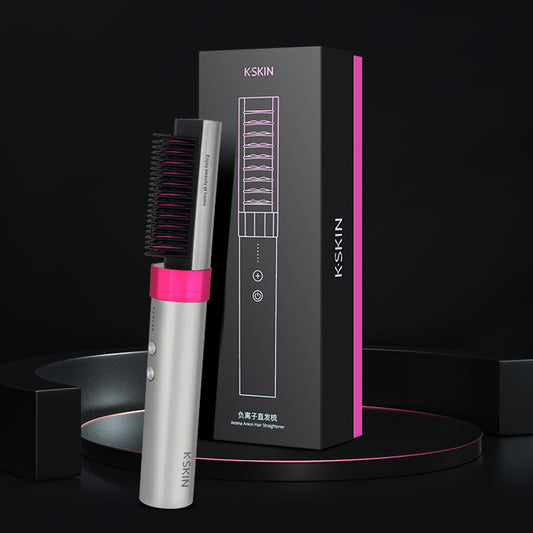 2-in-1 straightening brush