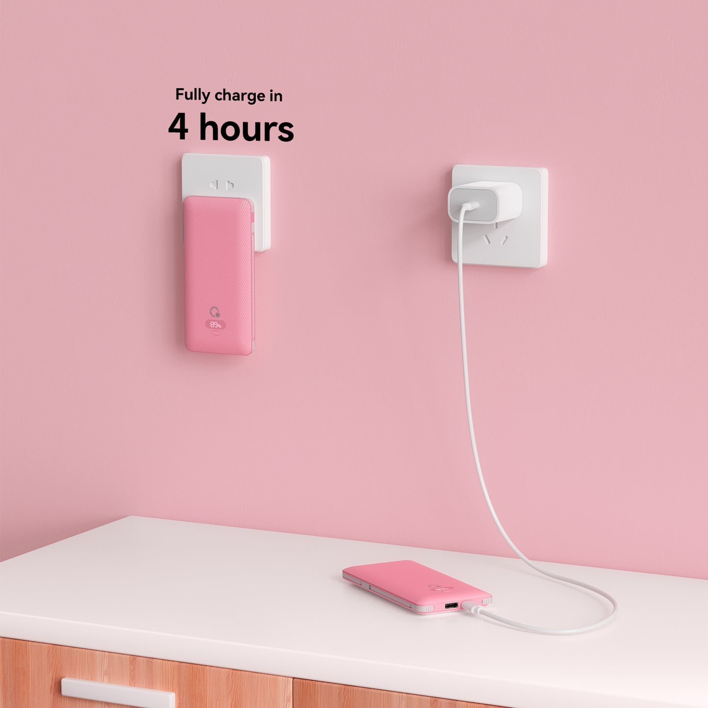 USB C fast charging 20W 10000mAh Portable Power bank Charger with Built-in Cables and AC outlet, USB C Fast Charging Power Bank with 3 Cords for iPhone,Tablet,Smart Phones (Copy)